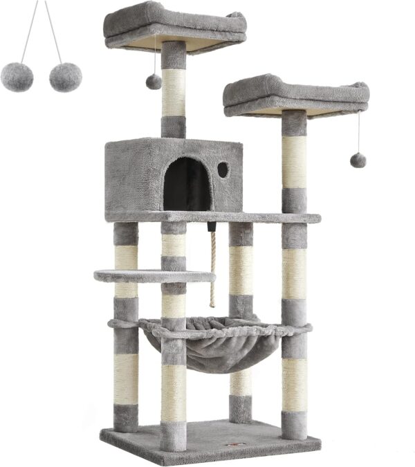 Multi-Level Cat Tree Tower with Hammock