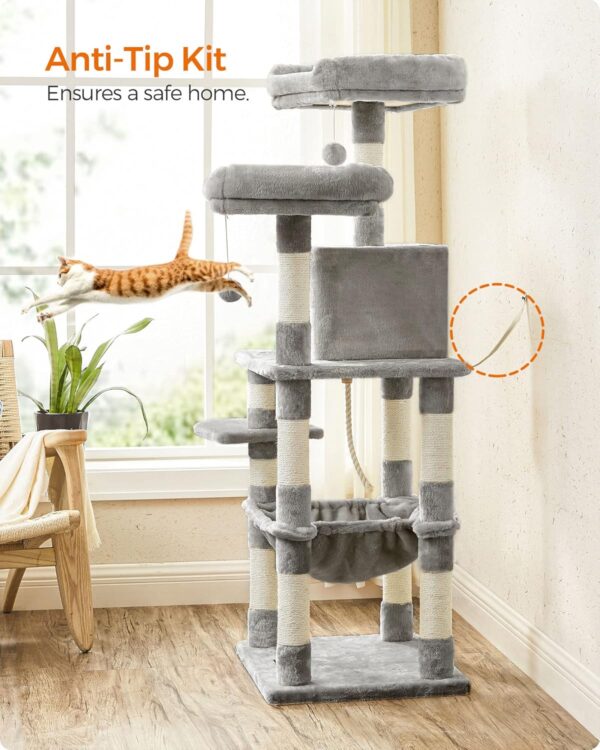 Multi-Level Cat Tree Tower with Hammock - Image 3
